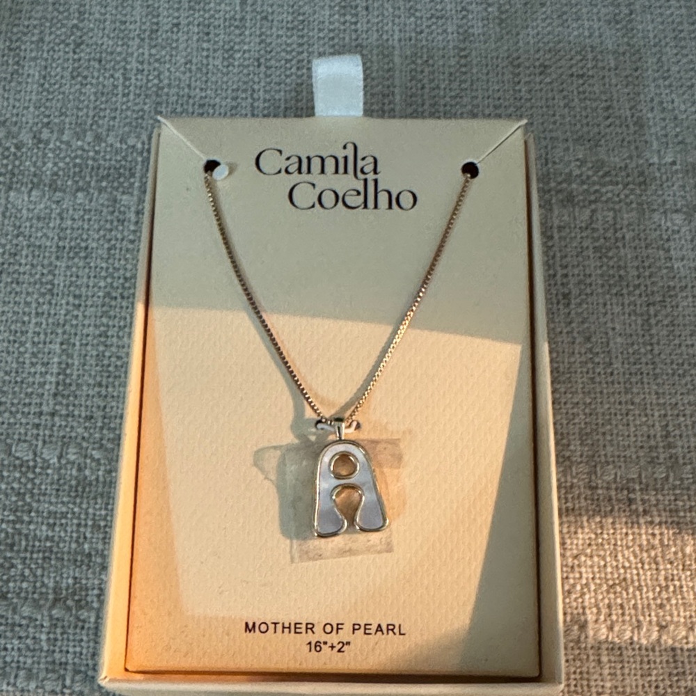 Camila Coelho MOTHER OF PEARL LETTER “A”